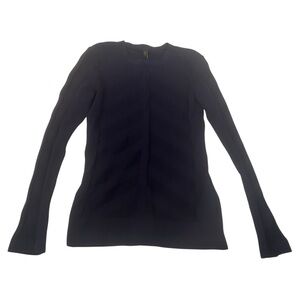 YAS NWT yastanya long sleeve knit top in night sky navy blue